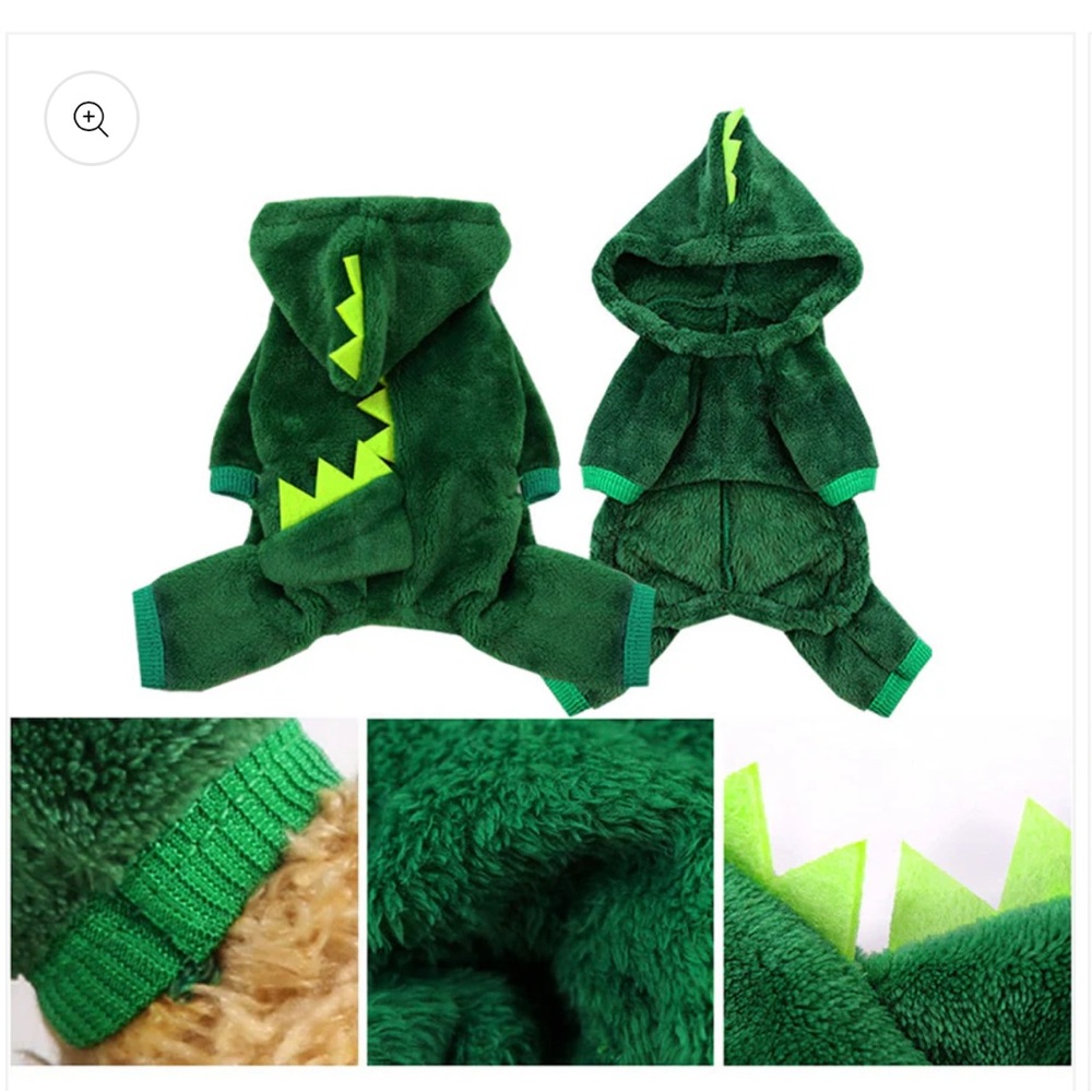 Green Dinosaur Pet Costume